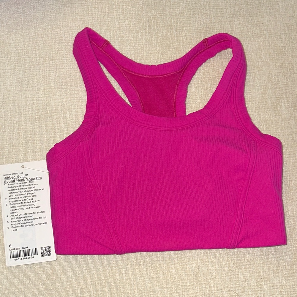 lululemon Ribbed Nulu Round-Neck Yoga Bra
